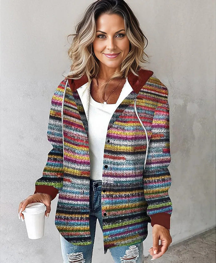 Women's large plaid style women's jacket