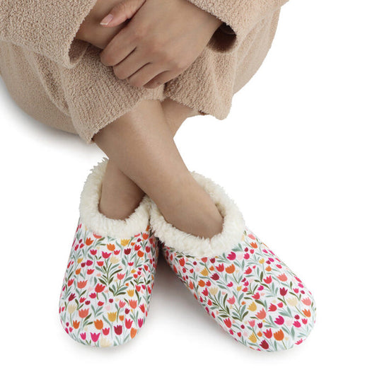 Women's Multi Tulips Seaside Garden Snoozies - Foot Coverings
