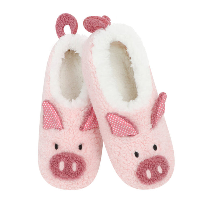 Women's Pink Pig Barnyard Buddies Snoozies - Foot Coverings