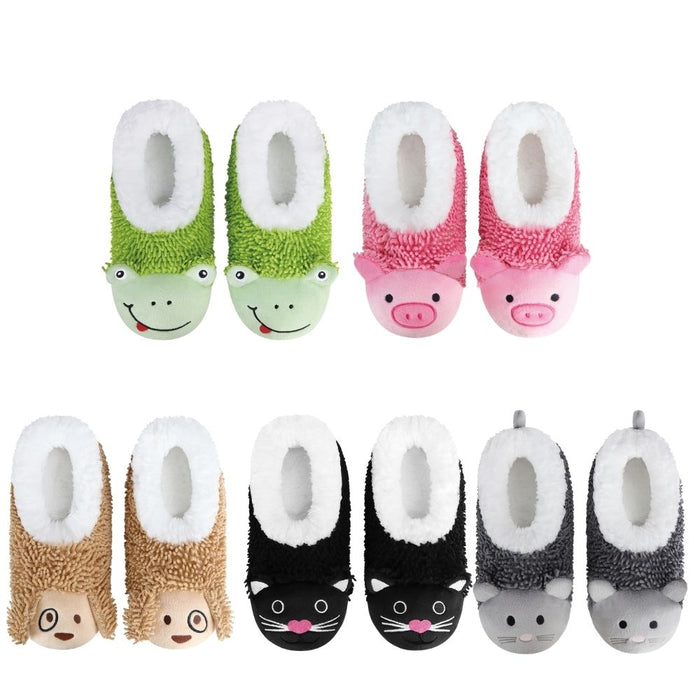 Women's Pink Pig Whimsical Critters Snoozies - Foot Coverings