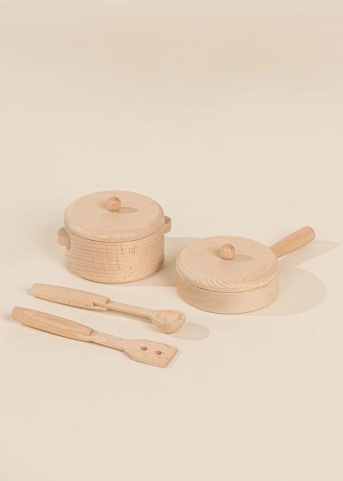 Wooden Pots And Pans Play-Set