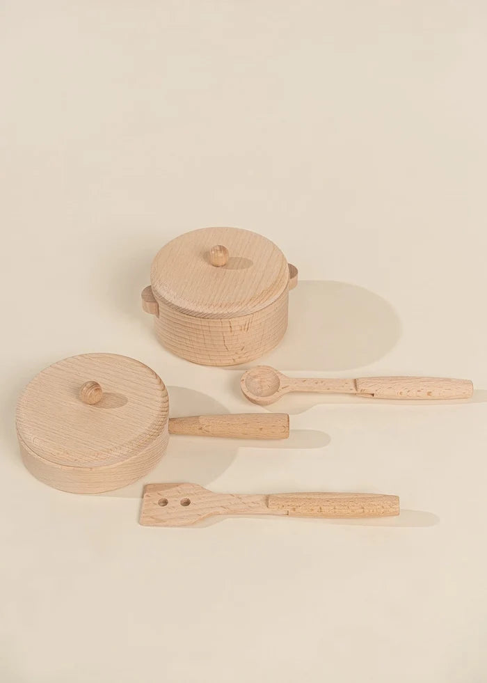 Wooden Pots And Pans Play-Set