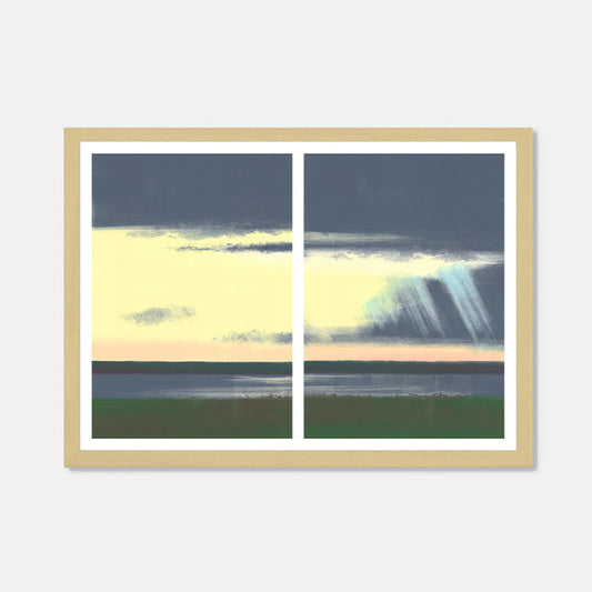 Dim Gray Yellow Sky