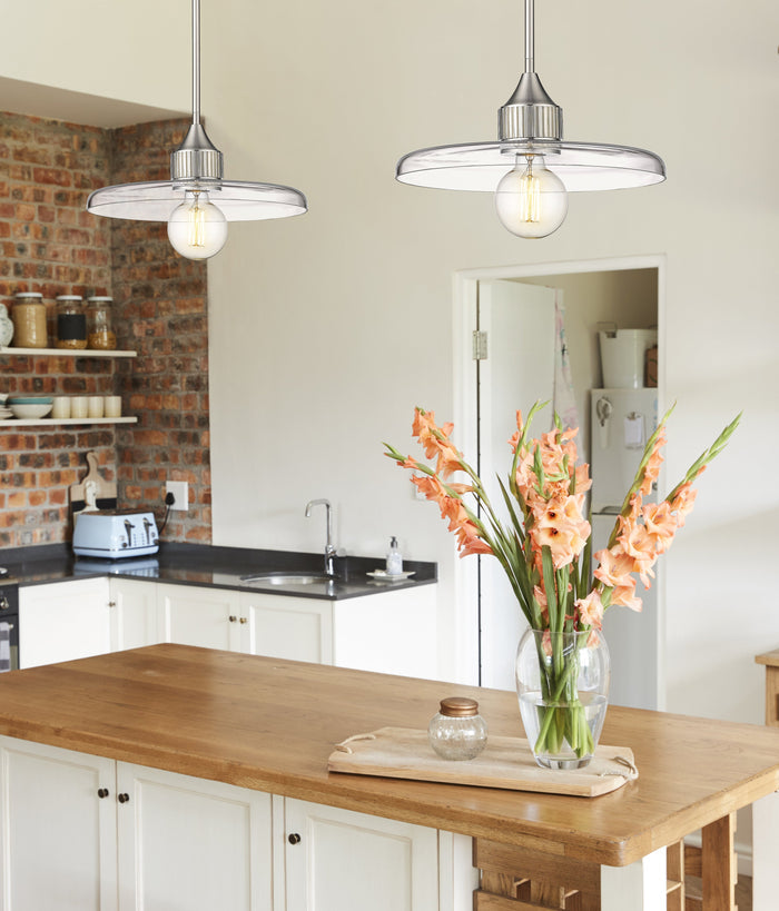 Pendant Z-Lite 821P14-BN Brushed Nickel Paloma 1 Light Pendant Z-Lite