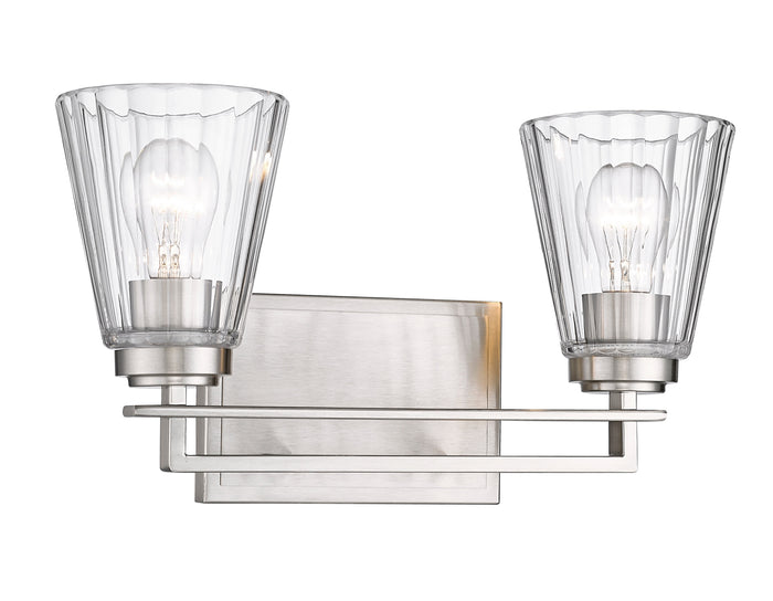 Vanity Z-Lite 823-2V-BN Brushed Nickel Lyna 2 Light Vanity Z-Lite