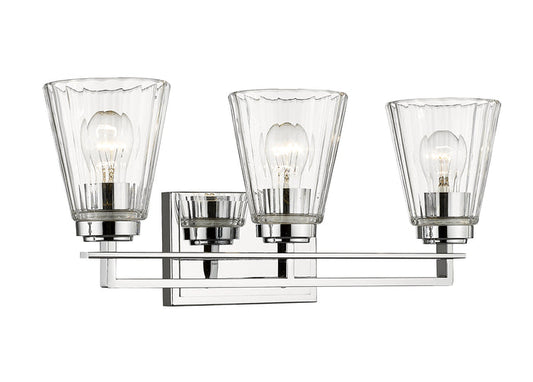 Vanity Z-Lite 823-3V-CH Chrome Lyna 3 Light Vanity Z-Lite
