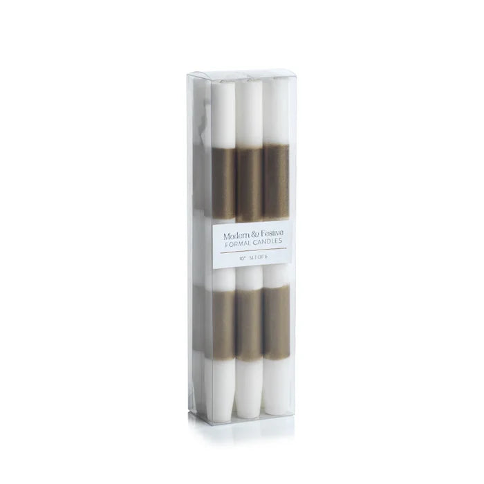 Zodak - Taper Candles - Modern and Festive Formal - Set of 6" - Findlay Rowe Designs